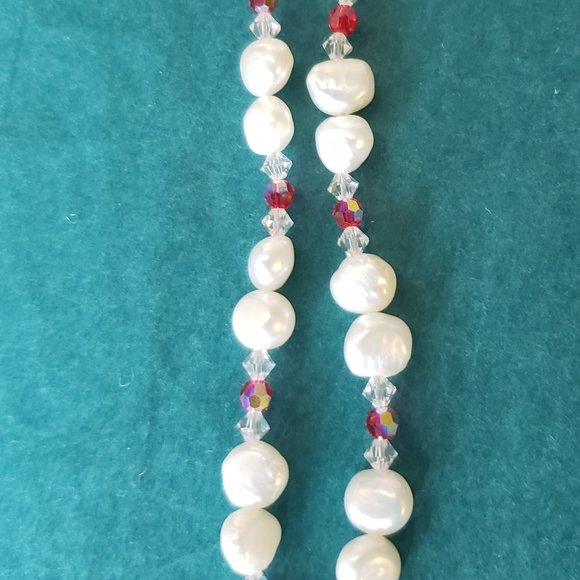 2/40$ Vintage Lee Sands red heart and pearls - Picture 4 of 6